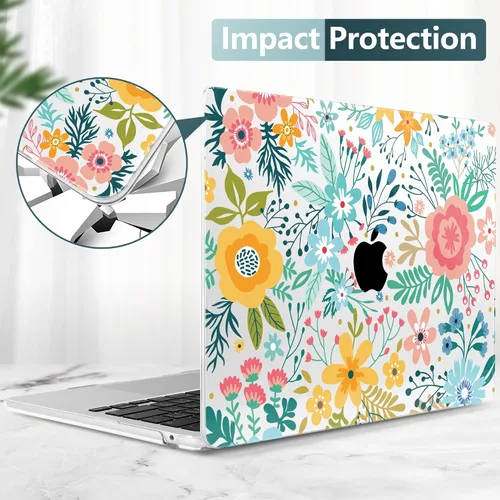Vista 6 de TWOLSKOO Funda para MacBook Air de 15 pulgadas 2025 2024 2023 Release M4 A3241 M3 A3114 M2 A2941, carcasa rígida de plástico, protector de pantalla