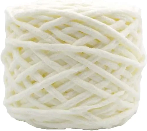 Vista 19 de Hilo de felpilla grueso y esponjoso, color negro, grueso, lavable, suave y cálido, hilo de punto a mano, hilo accesorio, 5.64 oz