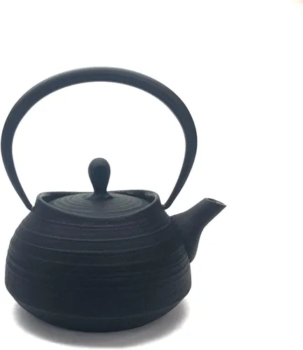 Vista 7 de El cepillo de la tetera del hierro del sur marca Hakeme 0.4L Negro (importación de Japón)