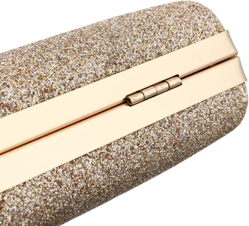Vista 4 de EROUGE Bolso de mano de cuero brillante para mujer, bolso de diseñador para fiesta de boda Leather, Sparkling, Purse, Designer, Wedding Party