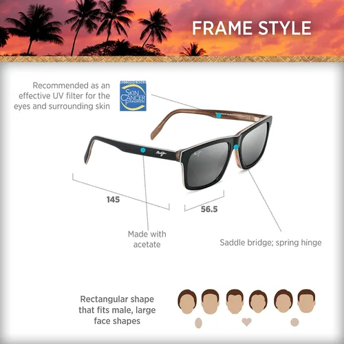Vista 6 de Maui Jim Waipio Valley para hombre