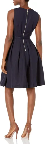 Vista 2 de Karl Lagerfeld Paris Womens Linen Fit and Flare Dress