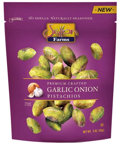 Vista 11 de Pistachos sazonados sin cáscara, sabor alitas de búfalo, bolsas de 2.5 onzas, paquete de 8, Kosher