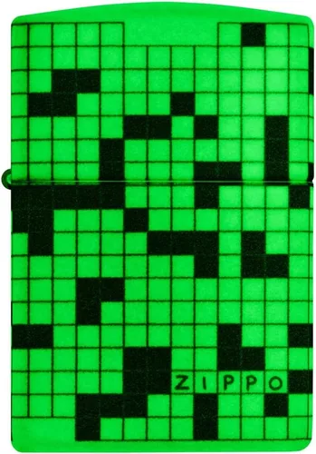 Vista 2 de Zippo Crossword Design 540 Color Glow in the Dark - Encendedor de bolsillo