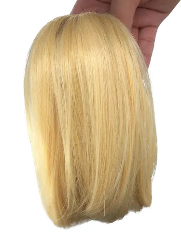 Vista 2 de S-ssoy 1003 - Extensión de pelo sintético para mujer, 10 pulgadas, con pinza de garra corta y recta