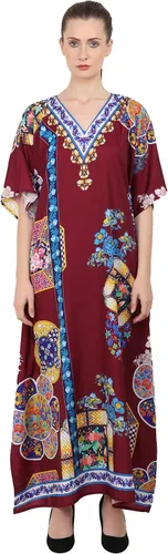 Vista 16 de Miss Lavish London - Kaftán largo para mujer - Kaftán de playa africano y kaftan moderno para fiesta y bodas 109-azul