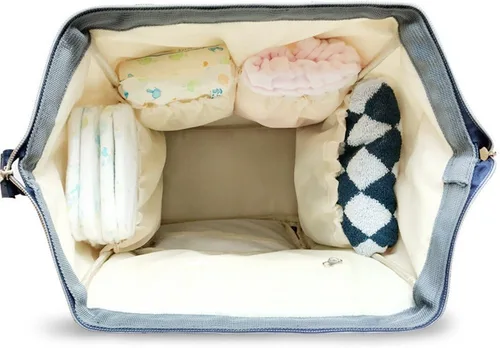 Vista 6 de Land bolsa de pañales multifunción impermeable mochila de viaje bolsas de pañales con compartimento aislado bolsillos toallitas bolsillo
