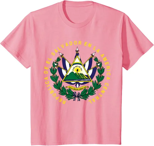 Vista 46 de amdesco Salvador Camisa, salvadoran Escudo de armas playera, mujer L, Blanco