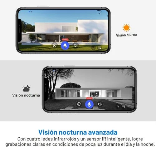 Vista 6 de Timbre inalámbrico de 1080p con receptor, detección humana AI, audio de 2 vías, visión nocturna, almacenamiento en la nube (se vende por separado)
