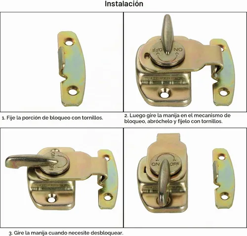 Vista 6 de 12 juegos de cerraduras de mesa Align-N-Lock, conectores de hebillas de mesa de comedor resistentes Abuff, ideales para hojas de mesa, mesas