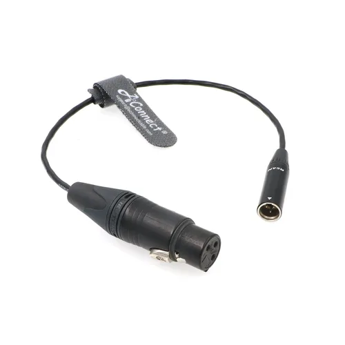 Vista 6 de XLR-Cable-TA3F Original 3 pines Mini XLR hembra a 3 pines XLR macho cable para dispositivos de sonido 744T mezclador Rode-X 30CM