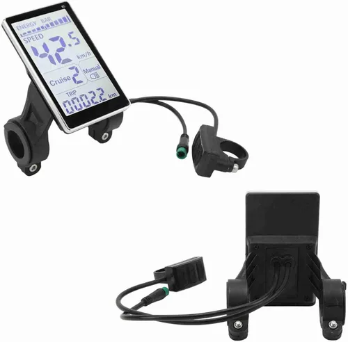 Vista 6 de VGEBY Pantalla de panel LCD M5 eléctrica, 5 pines 24V-60V Universal E Scooter & Bike Medidor de pantalla LCD, fácil instalación, material ABS