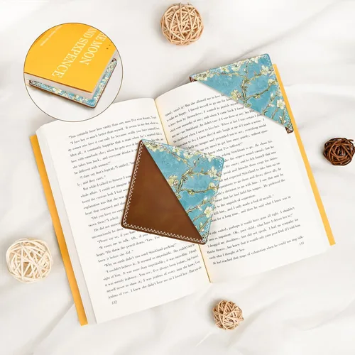Vista 4 de Marcadores de Cuero Personalizados, Accesorios de Libro Divertidos y Lindos para Amantes de la Lectura, Marcadores de Páginas Irrompibles
