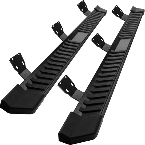 Vista 18 de COMNOVA Estribos Compatibles con Ford F-150 Crew Cab 2004-2014 (4 puertas de tamaño completo), diseño de almohadilla de paso de 6 pulgadas, barras