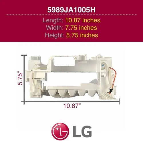 Vista 9 de LG AJU73753101 Conjunto de válvula de entrada de agua original OEM para refrigeradores LG