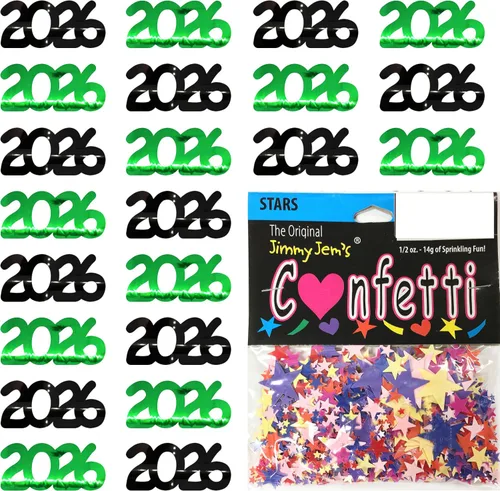 Vista 30 de Confetti Year 2023 Blue Royal, Orange Combo - 2 bolsas de media onza (1 oz)