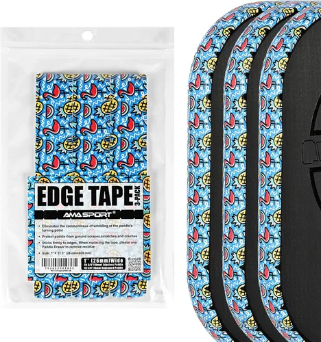 Vista 68 de PICKLETECH Cinta de protección de pala de pickleball – Protector de borde de cabeza de paleta – Cinta de protección de borde de raqueta ajuste