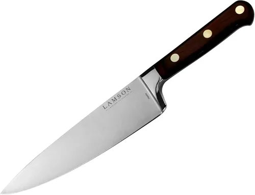 Vista 6 de Lamson Premier - Cuchillo de chef forjado de 4 pulgadas, hoja de acero inoxidable de alto carbono, triple remachado para equilibrio, ideal