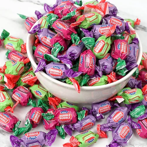 Vista 5 de Hampton Popcorn & Candy Company - Goma de mascar con sabor a fruta doble surtido, bolsa a granel de 1 libra (aproximadamente 70 piezas) - Goma