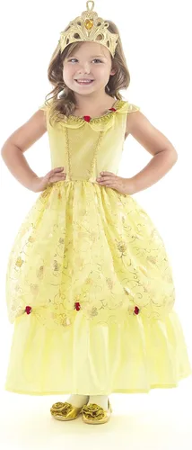 Vista 5 de Little Adventures disfraz de princesa amarillo para niña M 3-5 años Traditional