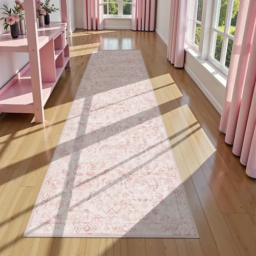 Vista 56 de Alfombra de área pequeña de 2 x 3 pulgadas, color beige, para entrada, baño, cocina, antideslizante, de pelo bajo, lavable, moderna alfombra bohemia