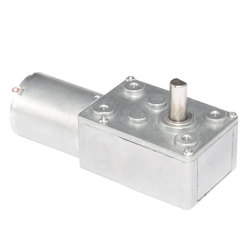Vista 2 de Motor de engranaje helicoidal de 12V 110rpm DC 0.4lb.in Mini Turbina Worm Reductor Motor Autobloqueo Micro Gear Motor Reversible