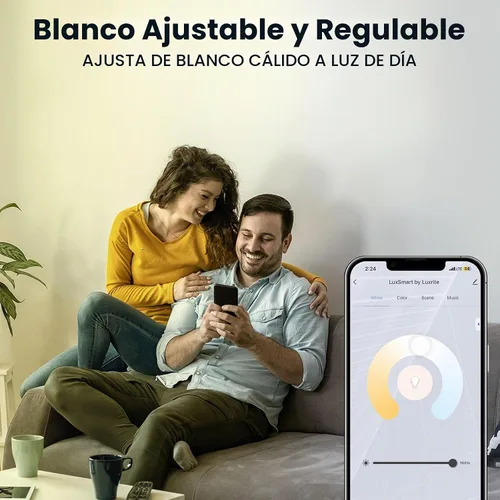 Vista 4 de LUXRITE Paquete de 12 luces LED empotrables inteligentes de 4 pulgadas, cambio de color RGBW, aplicación WiFi y control de voz, compatible con Alexa