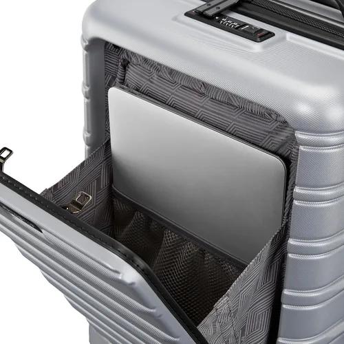 Vista 7 de Samsonite Omni 2 - Equipaje rígido extensible con ruedas giratorias, Plateado (Arctic Silver)