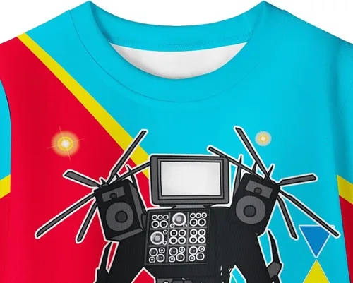 Vista 5 de Skib-di - Conjunto de pantalón para niños, Titan Speakerman TV, hombre, jugador, manga larga, camarógrafo, ropa de 2 piezas, talla 5-12 años