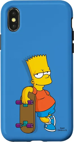 Vista 5 de The Simpsons Bart Simpson - Carcasa para iPhone 17, color azul cielo