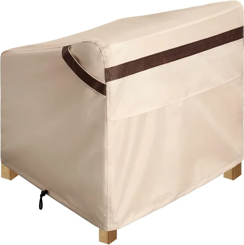 Vista 4 de Juego de 2 fundas para sillas de patio, fundas para sillas pequeñas para exteriores, 29 pulgadas de largo x 30 pulgadas de ancho x 36 pulgadas