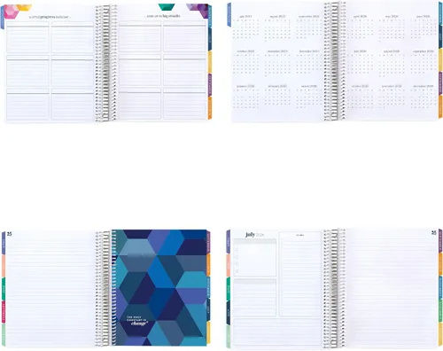 Vista 6 de Erin Condren Planificador de vida en espiral de 18 meses (julio de 2025 a diciembre de 2026), calendario semanal y mensual de 7 x 9 pulgadas, 80