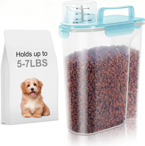 Vista 19 de LEAWALK Recipiente de almacenamiento de alimentos para perros, boquilla grande mejorada sin BPA, contenedores de plástico de almacenamiento