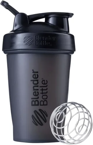 Vista 34 de [Usado] BlenderBottle Classic V2 - Botella mezcladora perfecta para batidos de proteínas y preentrenamiento, 20 onzas, color negro