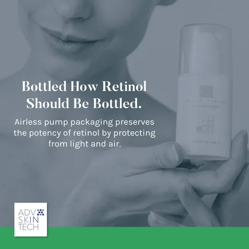 Vista 6 de Retinol crema verde, nivel 9, alta potencia, bomba sin aire, 1 onza