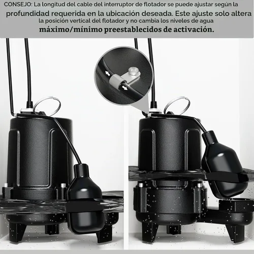 Vista 14 de LANCHEZ Bomba sumergible de aguas residuales/efluentes de la bomba de Negro