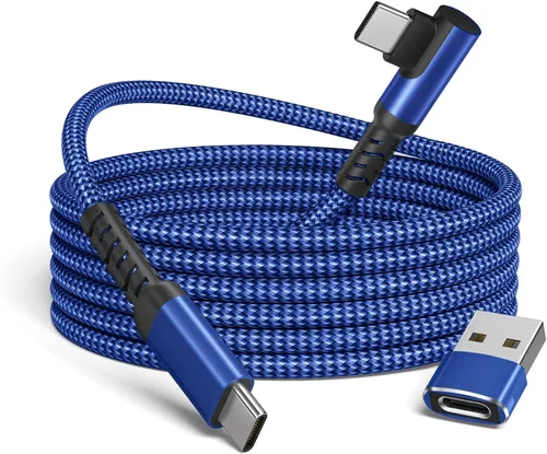 Vista 11 de Basesailor Cable Cortor de Carga USB C a USBC de 1 Pie 100W con Adaptador USB, Cable de Carga PD de 90 Grados para Coche, Rápido para iPhone 17 16