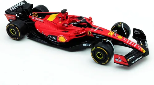 Vista 2 de 1/43 F1 2023 SF23 16# Charles Leclerc Scuderia SF23 55# Carlos Sainz aleación coche fundido a presión modelo modelo regalo (1/43 SF23 Monza #16)