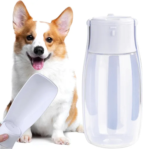 Vista 11 de Botella de agua plegable para perros, dispensador de agua portátil para gatos, conejos, cachorros y animales pequeños, el regalo perfecto