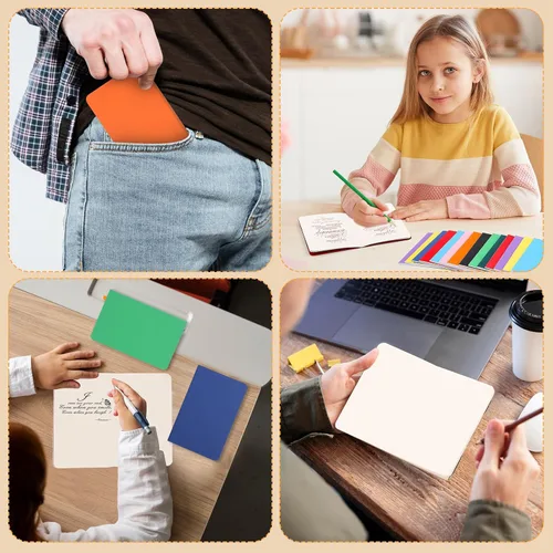 Vista 7 de BESARME Paquete de 60 mini cuadernos a granel, cuaderno de bolsillo pequeño Colorido