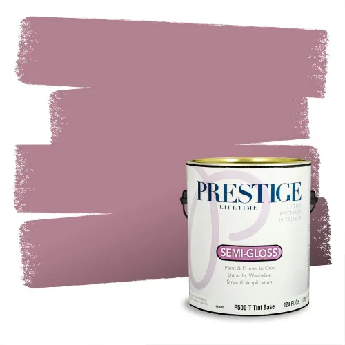 Vista 318 de Prestige Paints Pintura exterior e imprimación en uno, 1 galón, plano, coincidencia comparable de Valspar* Amber Rose*