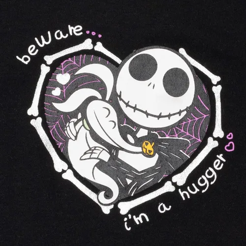 Vista 3 de Disney Nightmare Before Christmas Zero Sally Jack Skellington - Conjunto de traje de 3 piezas para bebé niña con pantalones y diadema