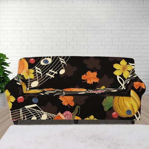 Vista 43 de Funda de sofá con diseño de árbol de bandera estadounidense para sofás y sofás, decoración navideña, funda antideslizante para sofá de 1 cojín