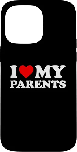 Vista 21 de I Love My Parents - Red Heart Case for iPhone 16