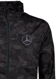 Vista 2 de Mercedes Benz North End Rotate - Chaqueta reflectante resistente al agua con capucha para hombre
