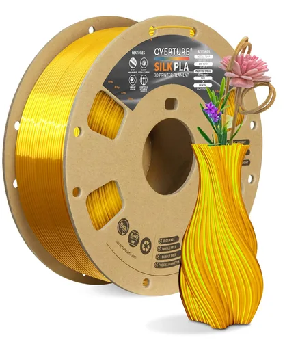 Vista 32 de OVERTURE Paquete de 10 filamentos PLA de 0.069 lbs (0.069 in), filamento de impresora 3D de herido ordenado, paquete de 10 bobinas de 2.2 libras