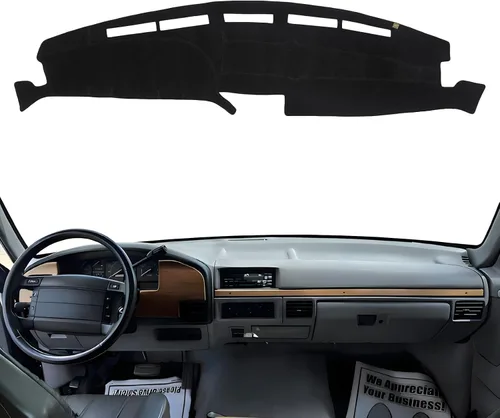 Vista 17 de Cubierta de Salpicadero Alfombrilla de Tablero Compatible con Ford F-150 2014-2009 (Sin Modelos HUD), Alfombrilla Antirreflejos para Salpicadero