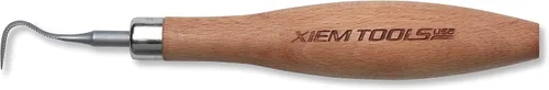 Vista 3 de Xiem Tools USA - Rastrillo de arcilla para cerámica y cerámica (tamaño pequeño, gancho para vientre)