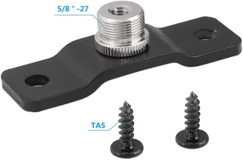 Vista 2 de CAMVATE 5/8'' macho a 1/4'' hembra con pedestal para adaptador de micrófono