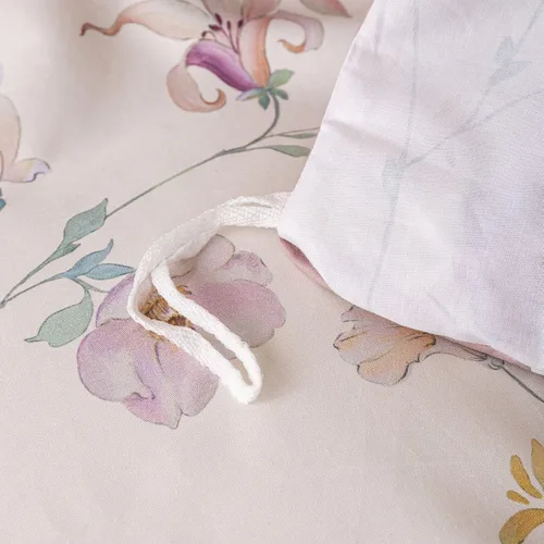 Vista 19 de OAITE - Juego de funda de edredón individual con patrón floral de 600 hilos, ultrasuave, 100% algodón, fibra larga, juego de 3 piezas, transpirable